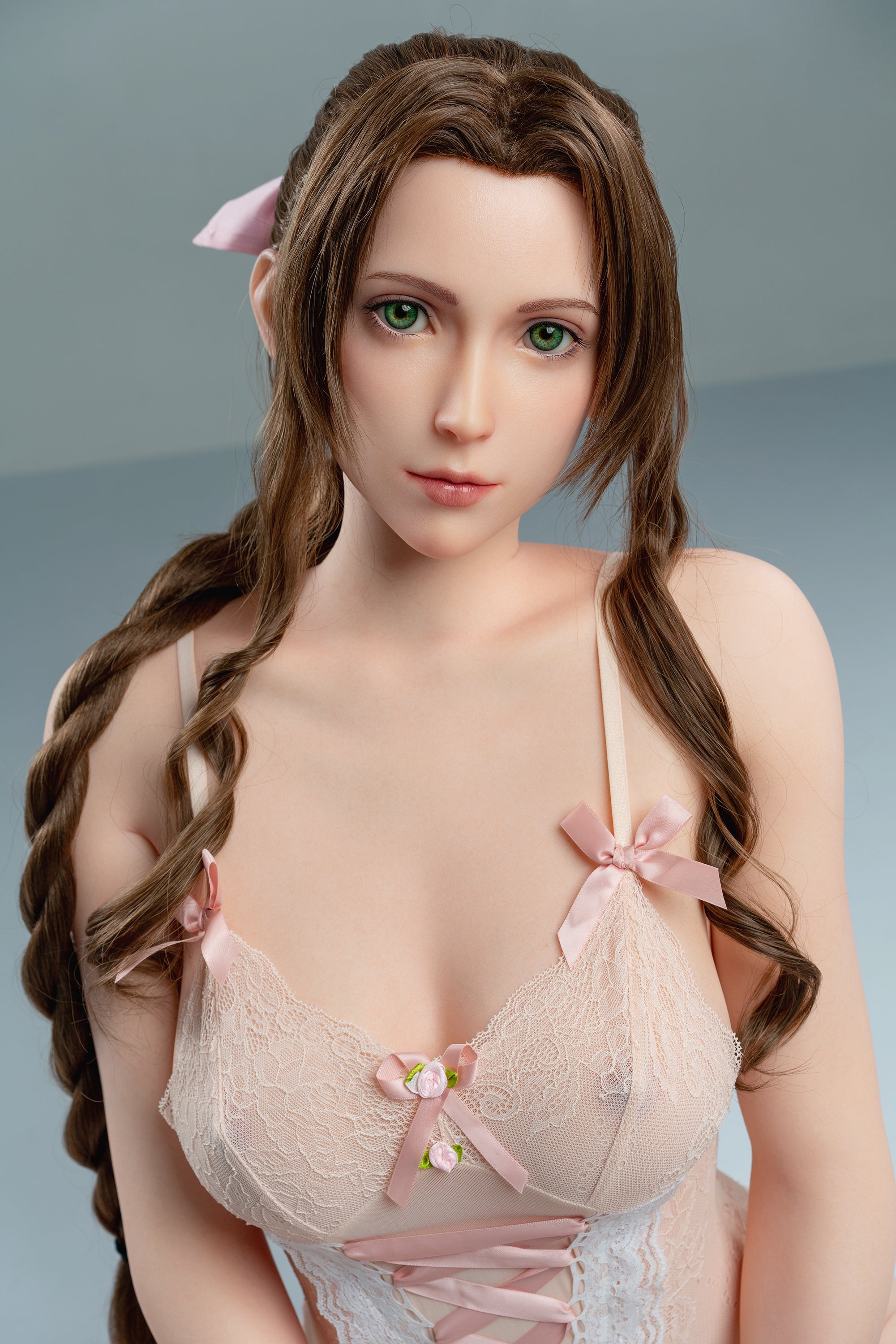 Game Lady Aerith 168cm/5'6" E-Cup Silicone Doll