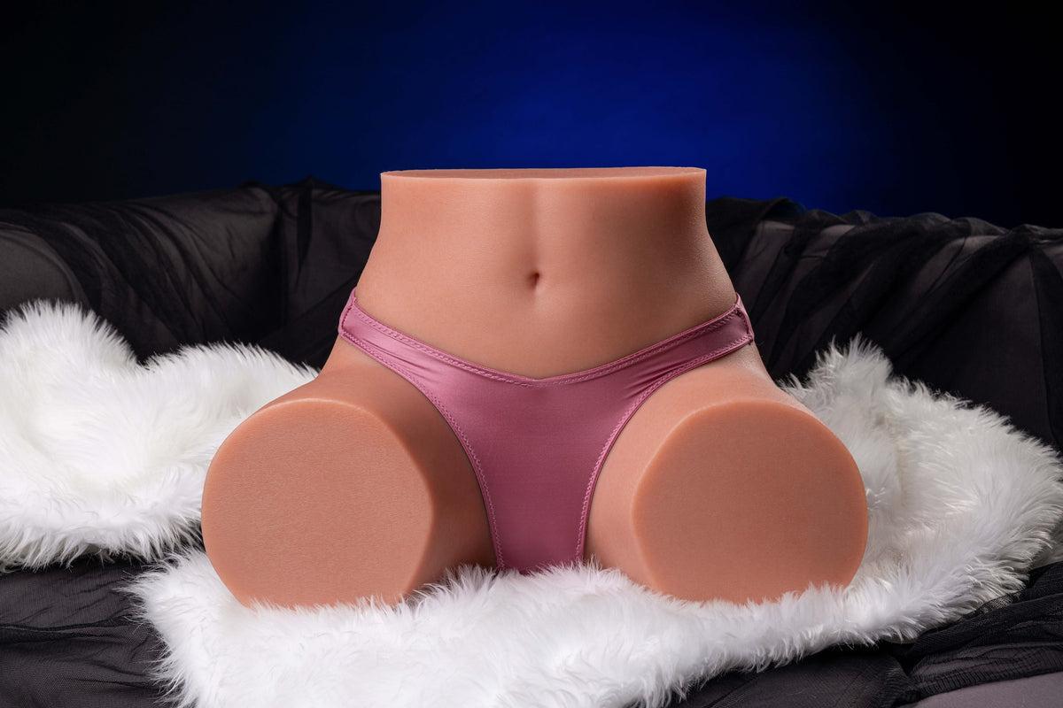Butt01 - AZM Silicone Butt - 30cm H × 40cm W - Tan