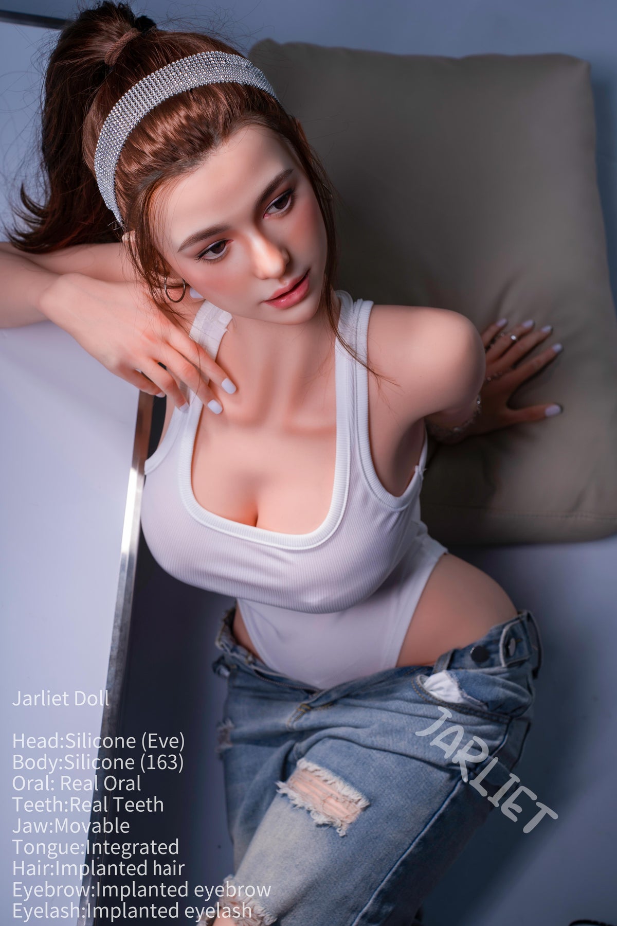 Eve - Jarliet 163cm/5'4" Poupée en silicone Bonnet I [En stock EU | Livraison rapide]