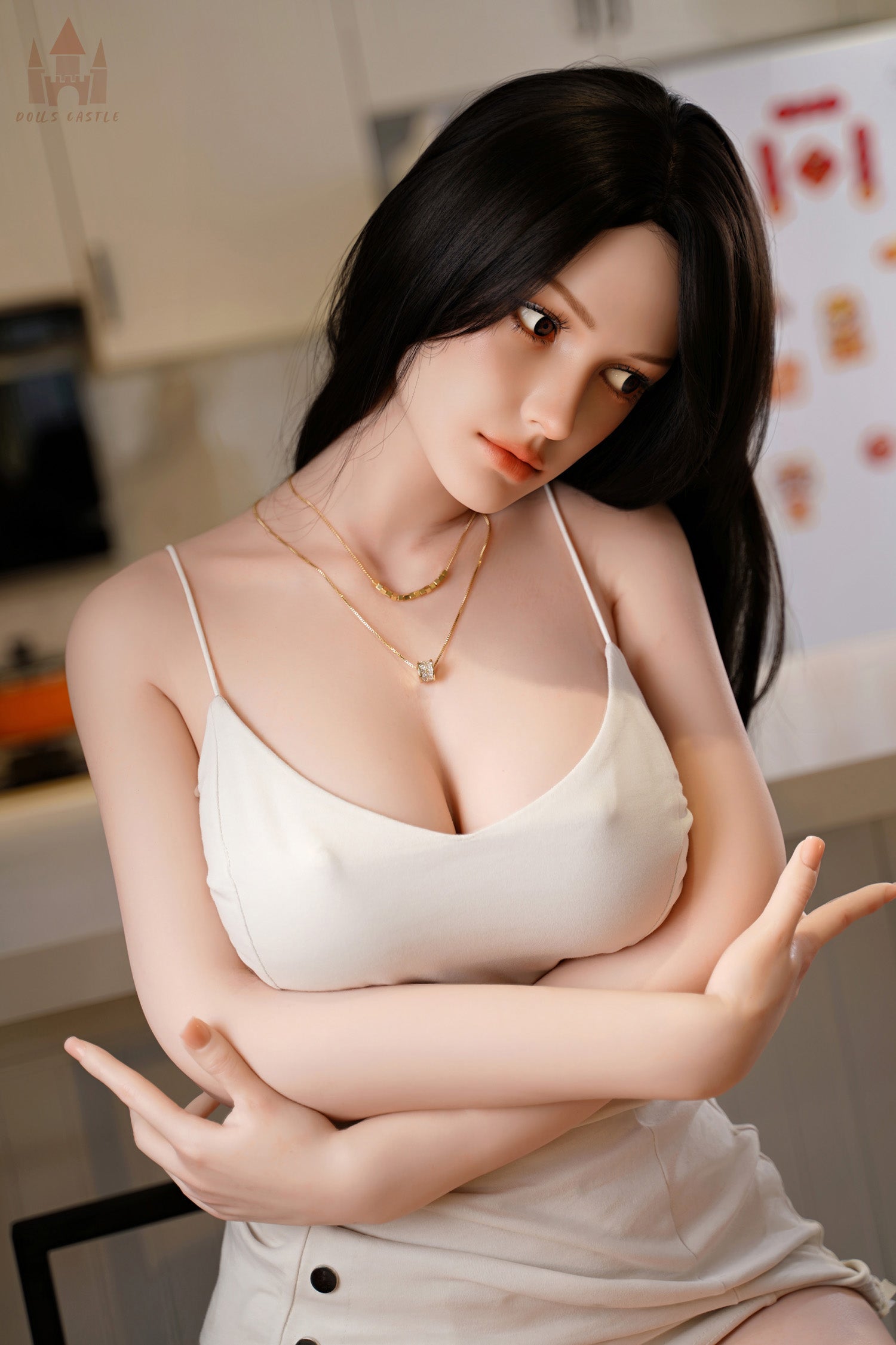 Poupée de silicone à bonnets E, 163 cm