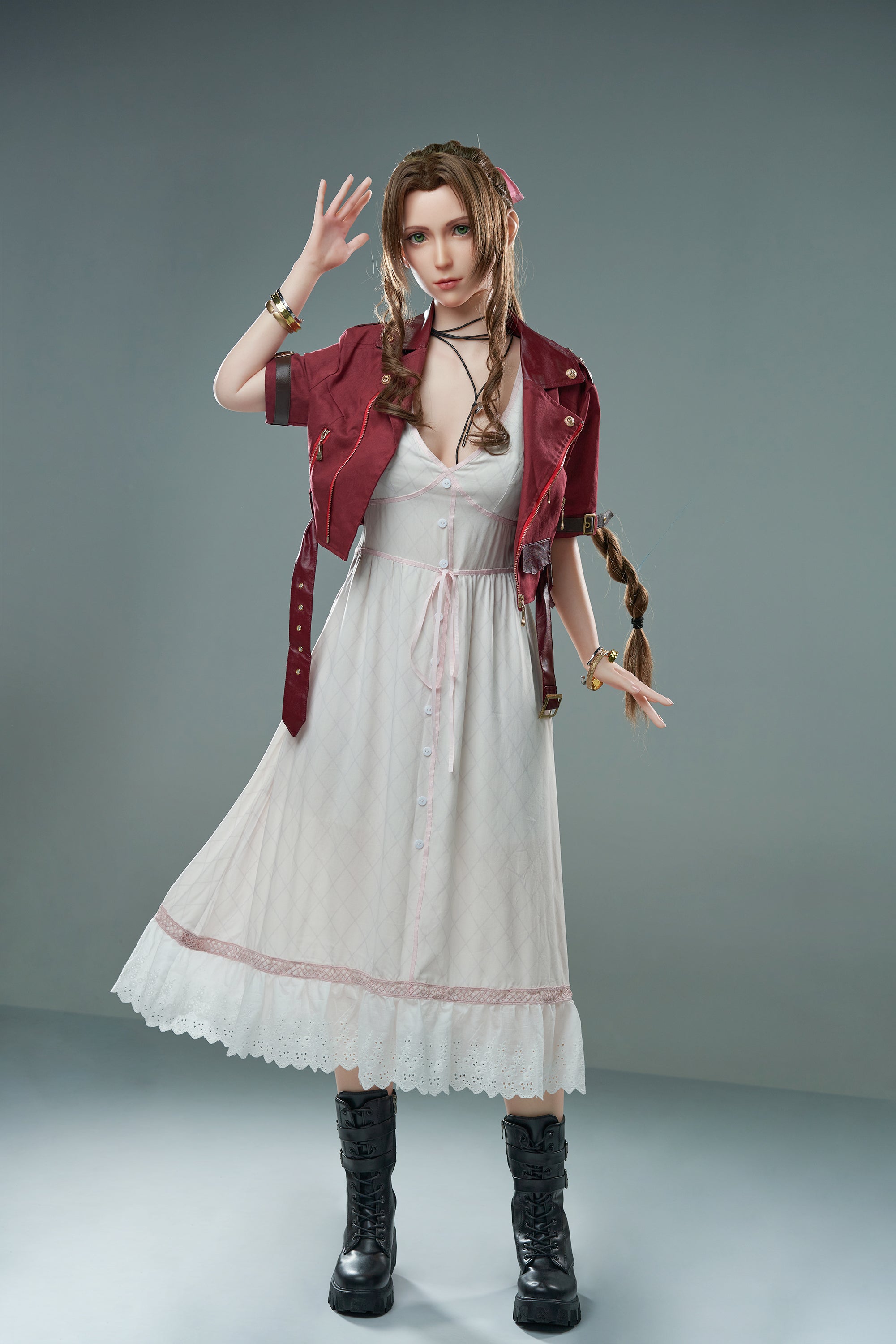 Poupée en Silicone Game Lady Aerith 167cm/5'5" avec Poitrine en D