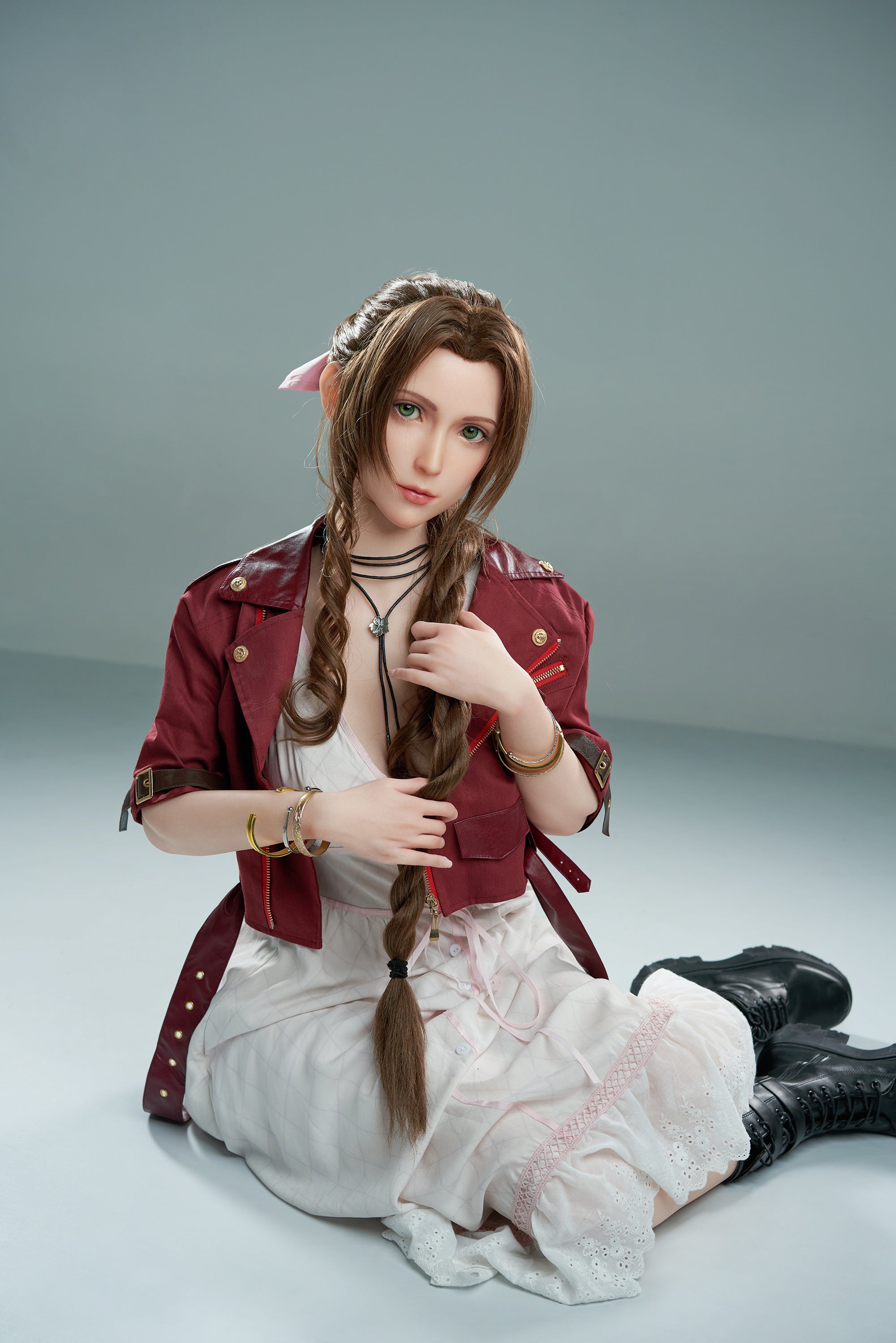 Poupée en Silicone Game Lady Aerith 167cm/5'5" avec Poitrine en D