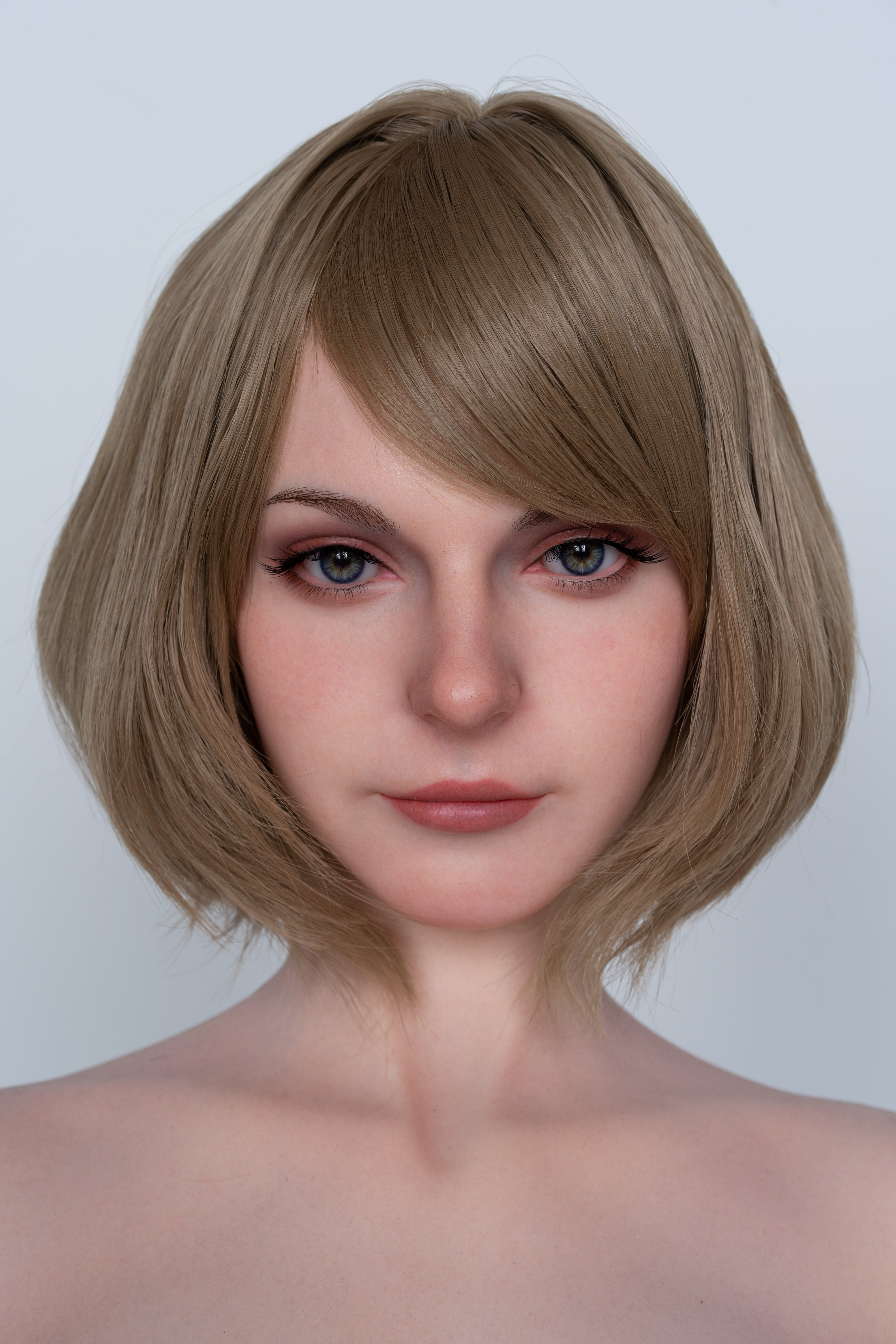 Poupée de jeu Lady Ashley 171cm/5'7" en silicone avec bonnet G