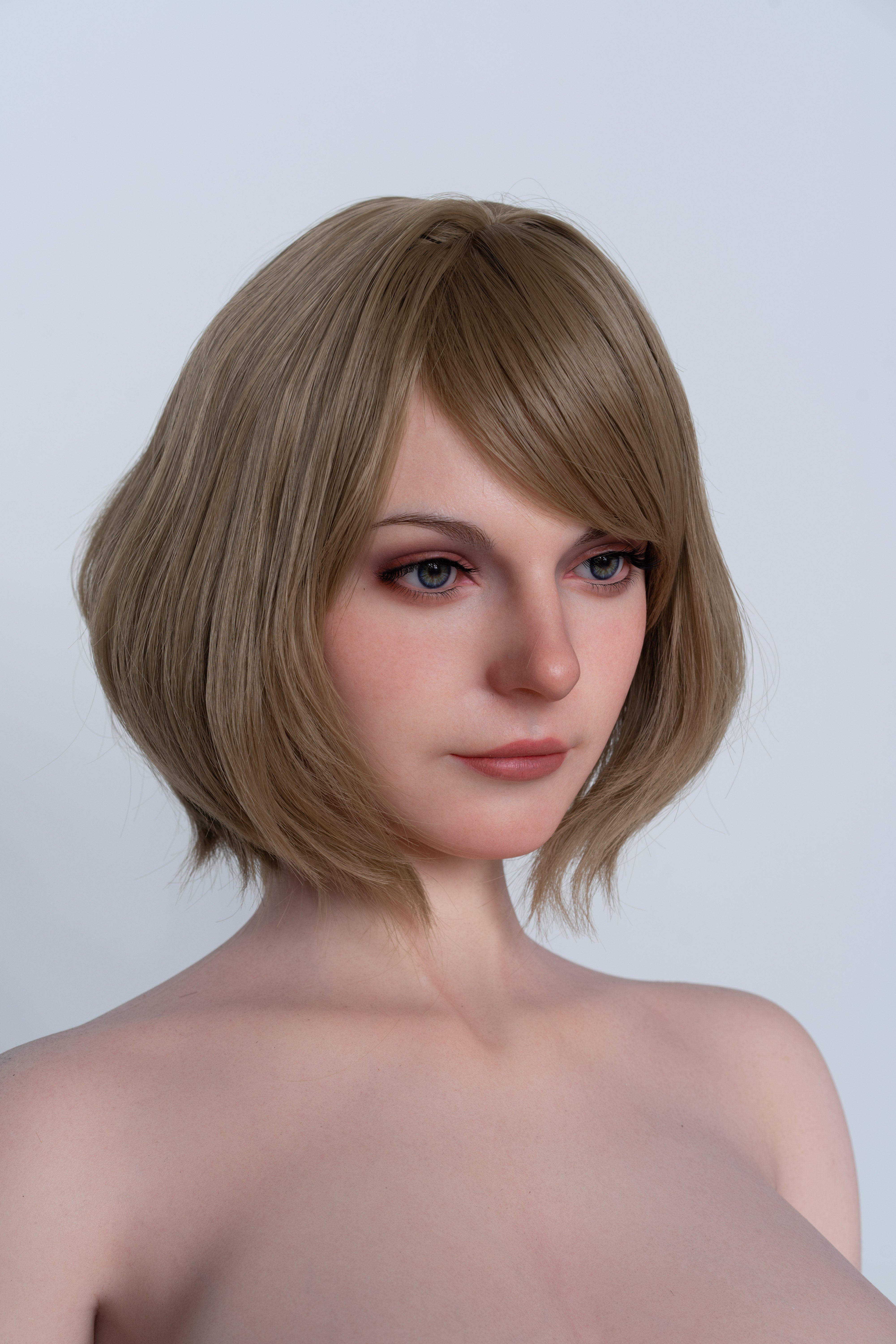 Poupée de jeu Lady Ashley 171cm/5'7" en silicone avec bonnet G