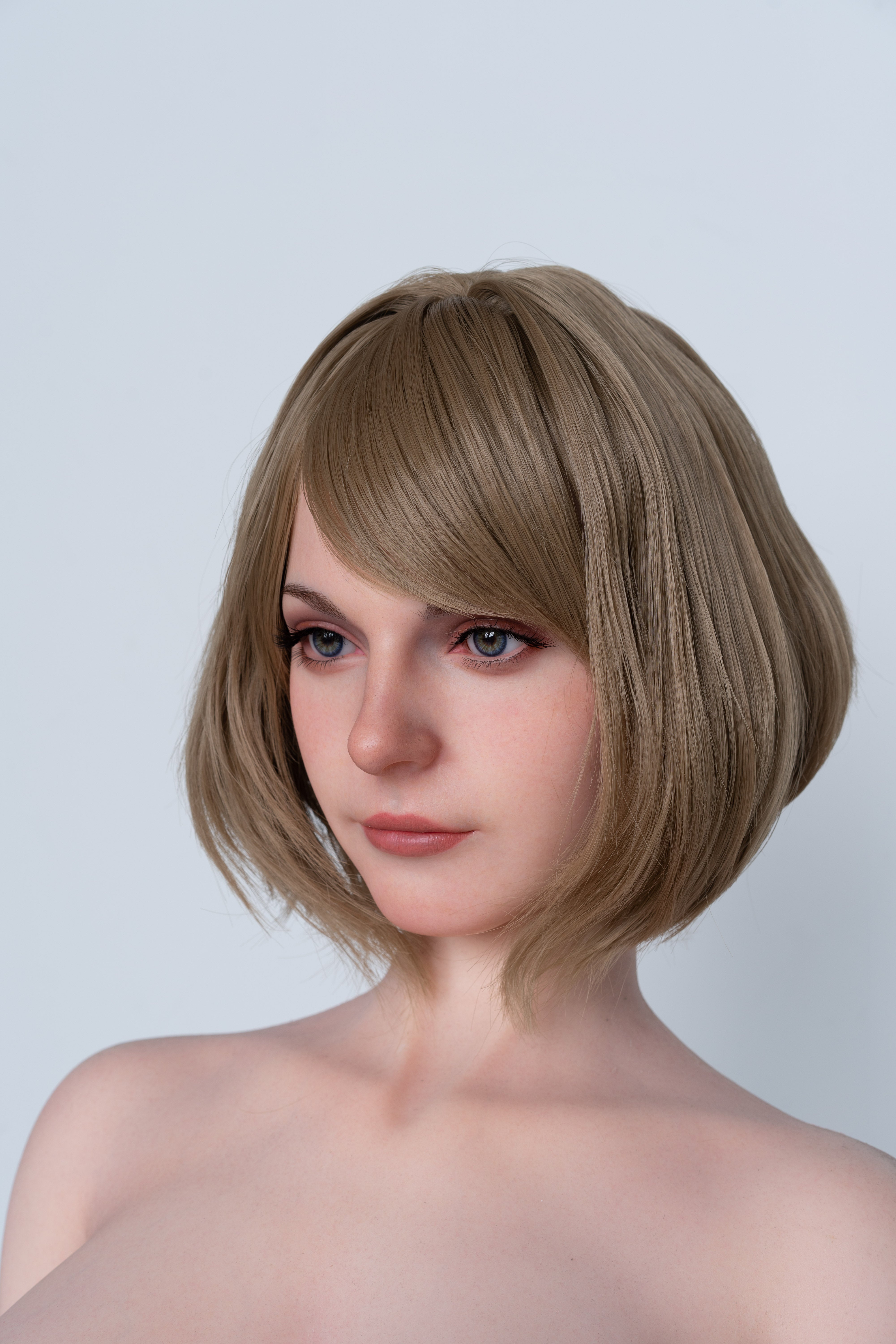 Poupée de jeu Lady Ashley 171cm/5'7" en silicone avec bonnet G