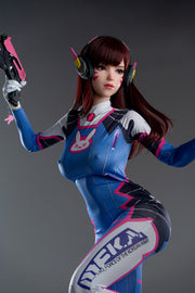 Poupée en silicone pour le jeu Lady D.va 167cm/5'5" avec bonnets D
