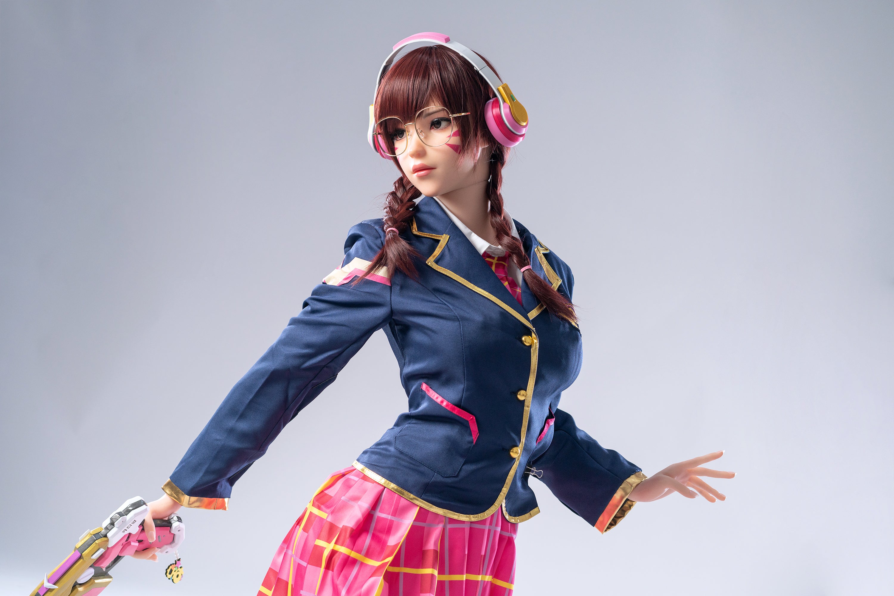 Poupée en Silicone Game Lady D.va 166cm/5'5" avec Poitrine en E