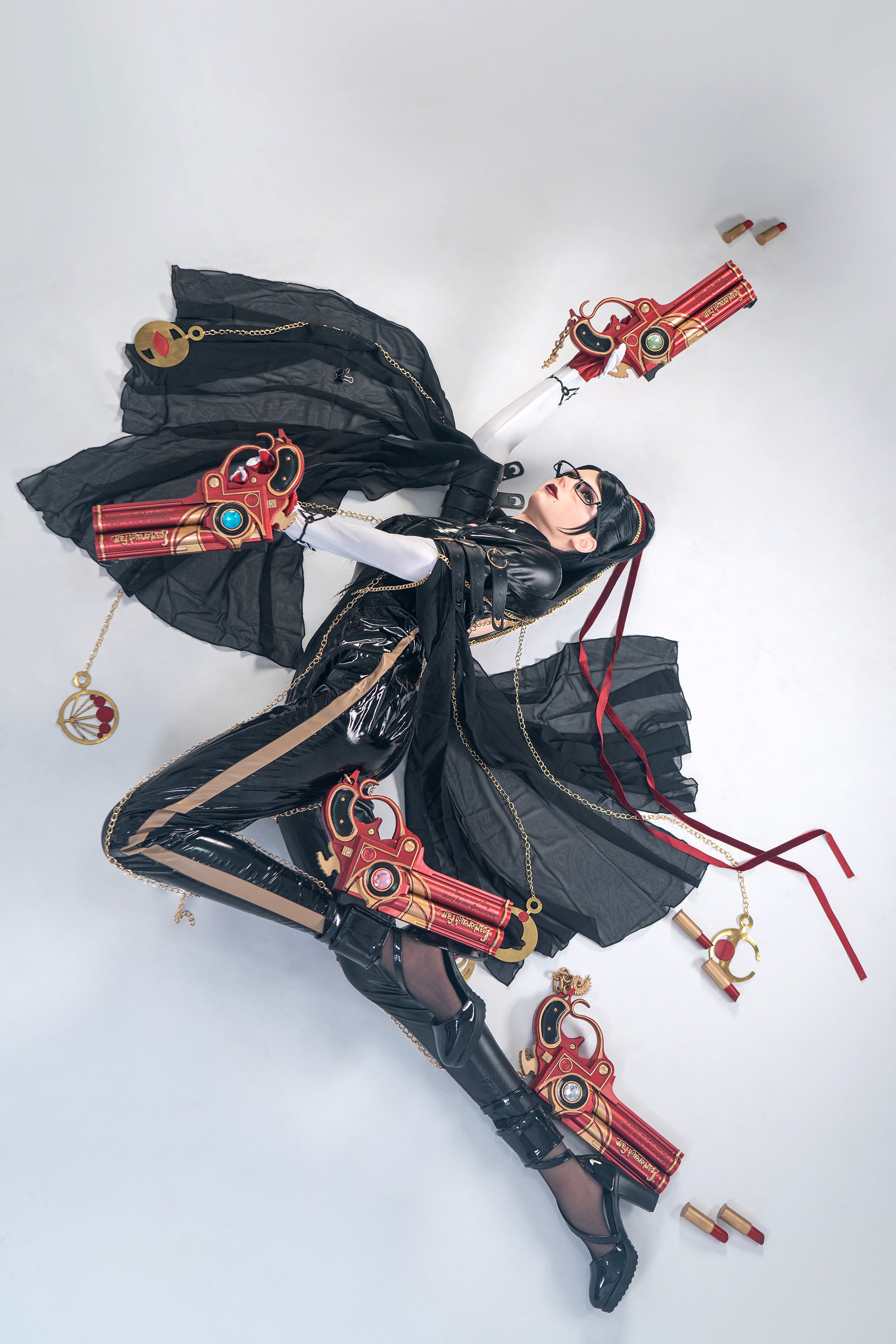 Poupée de silicone B-Cup Lady Bayonetta du jeu, 170cm/5'7"