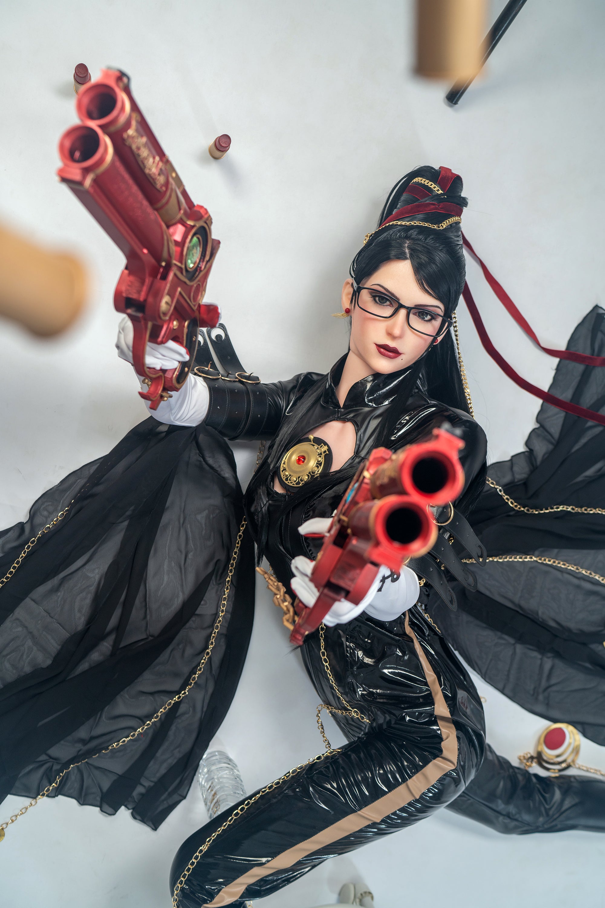 Poupée de silicone B-Cup Lady Bayonetta du jeu, 170cm/5'7"