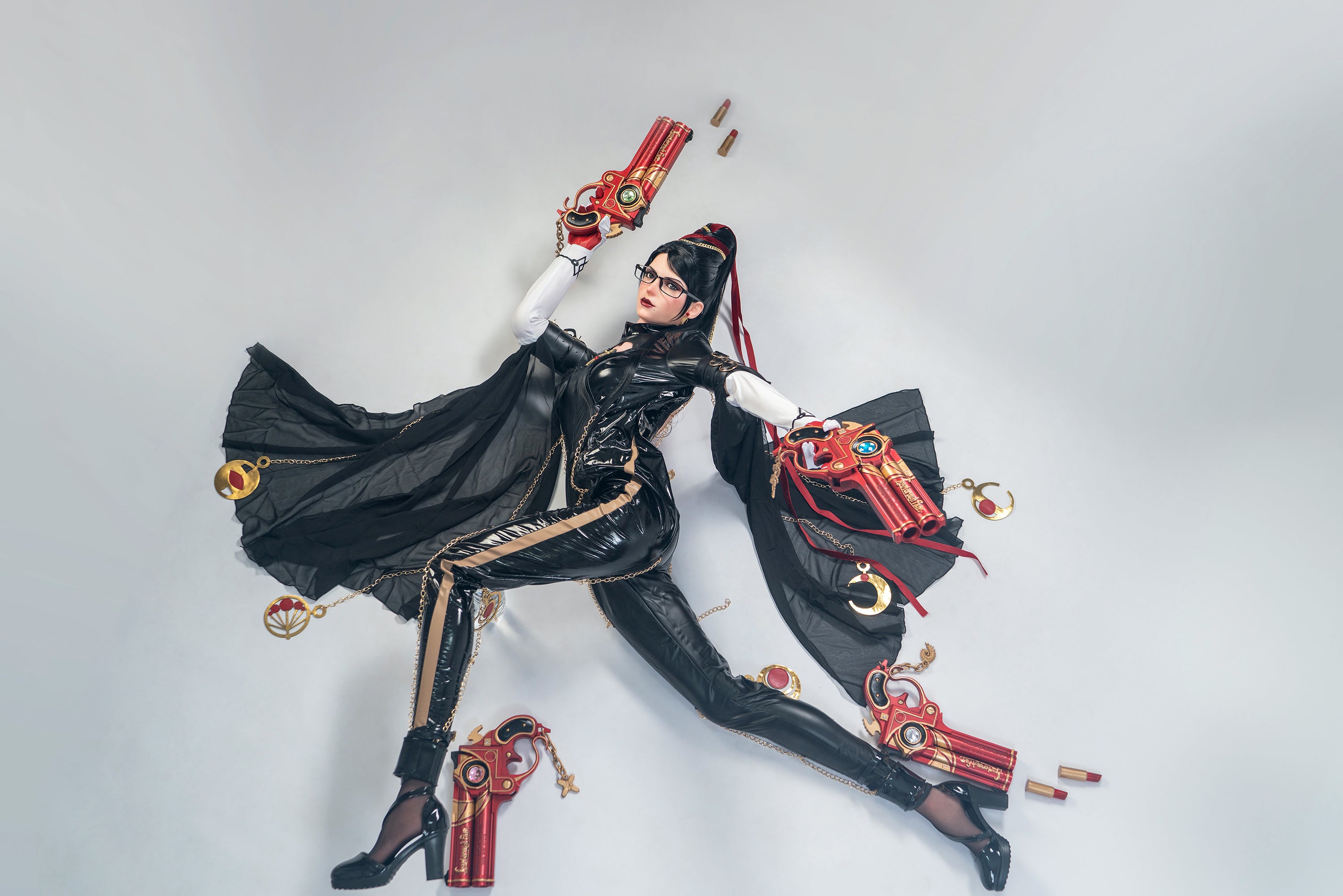 Poupée de silicone B-Cup Lady Bayonetta du jeu, 170cm/5'7"