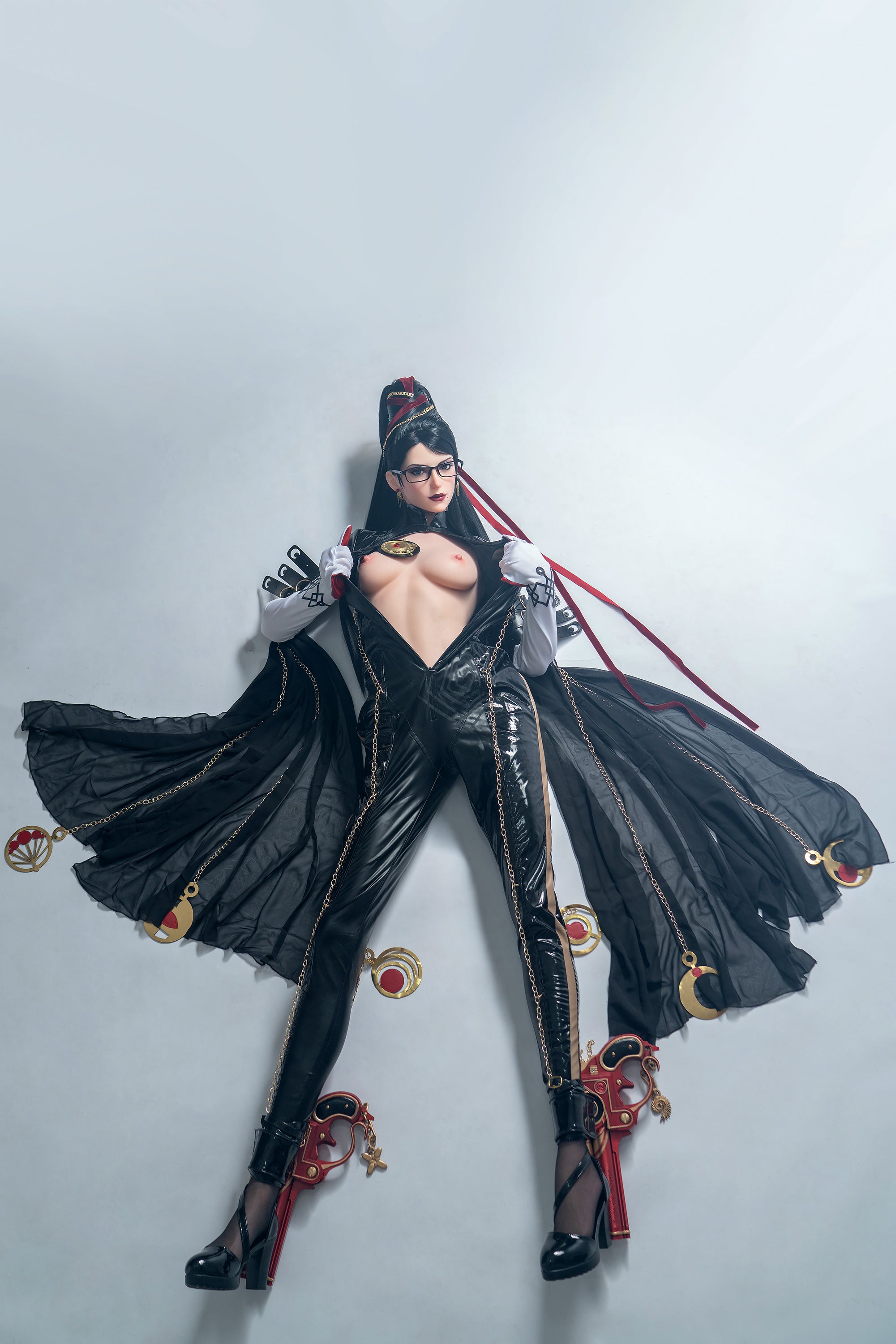 Poupée de silicone B-Cup Lady Bayonetta du jeu, 170cm/5'7"