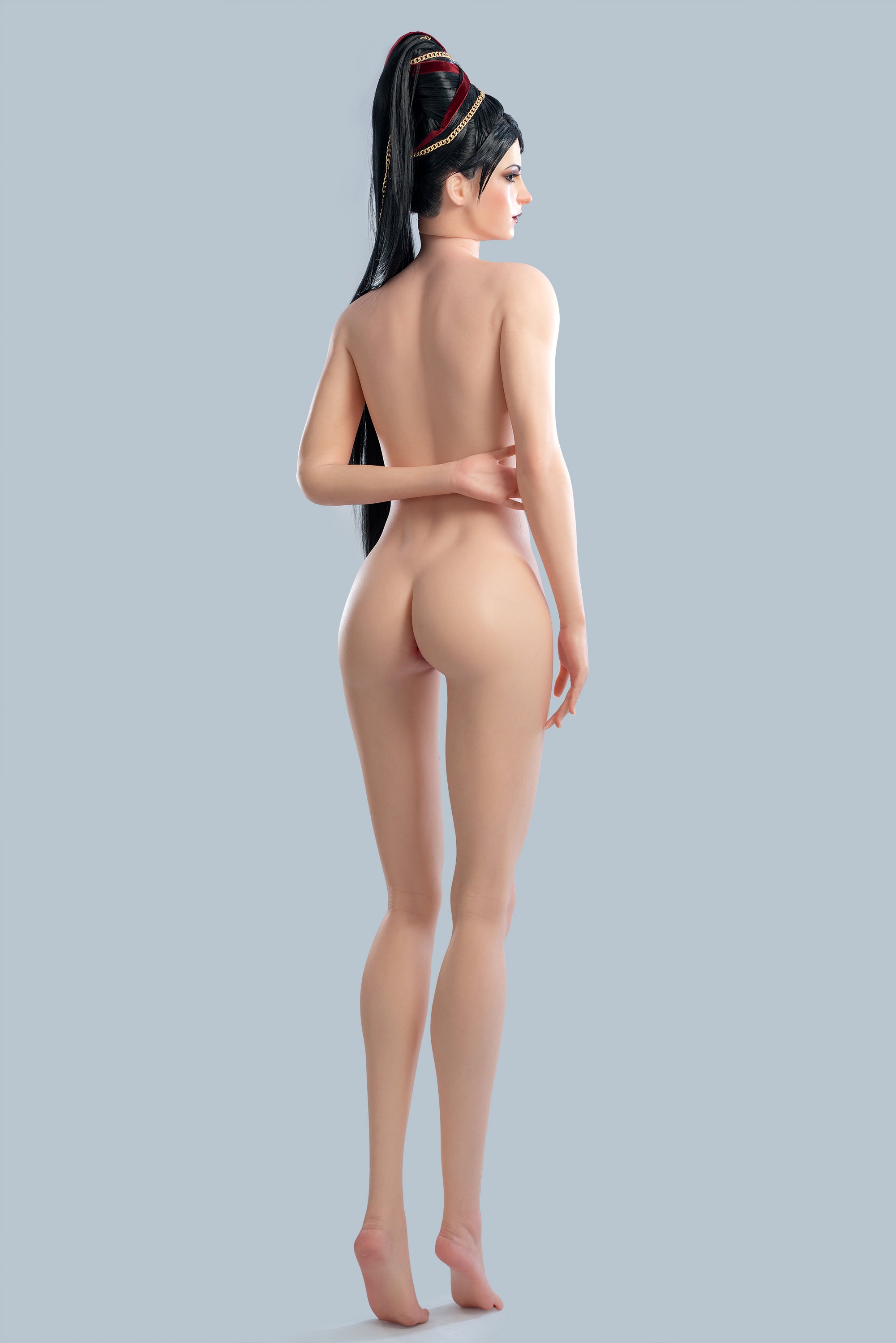 Poupée de silicone B-Cup Lady Bayonetta du jeu, 170cm/5'7"