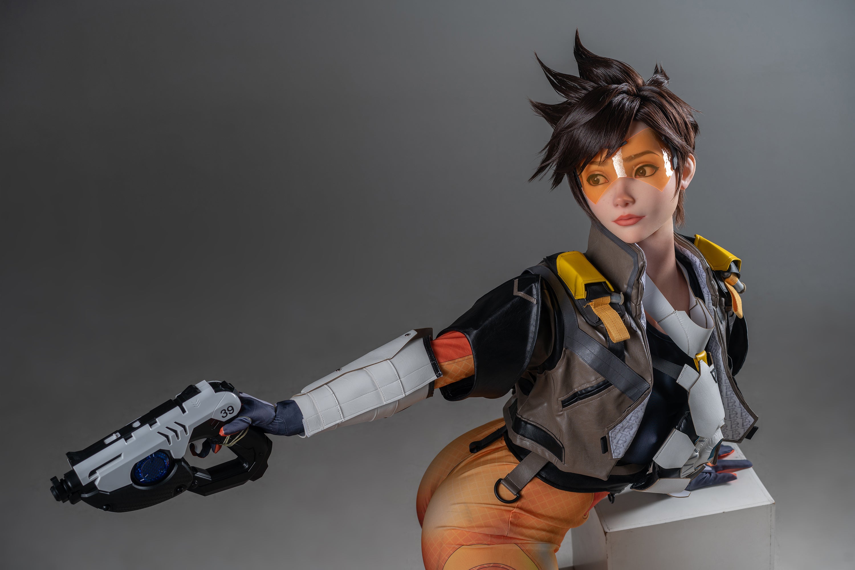 Poupée en silicone Game Lady Tracer 167 cm/5'5" avec bonnets en D