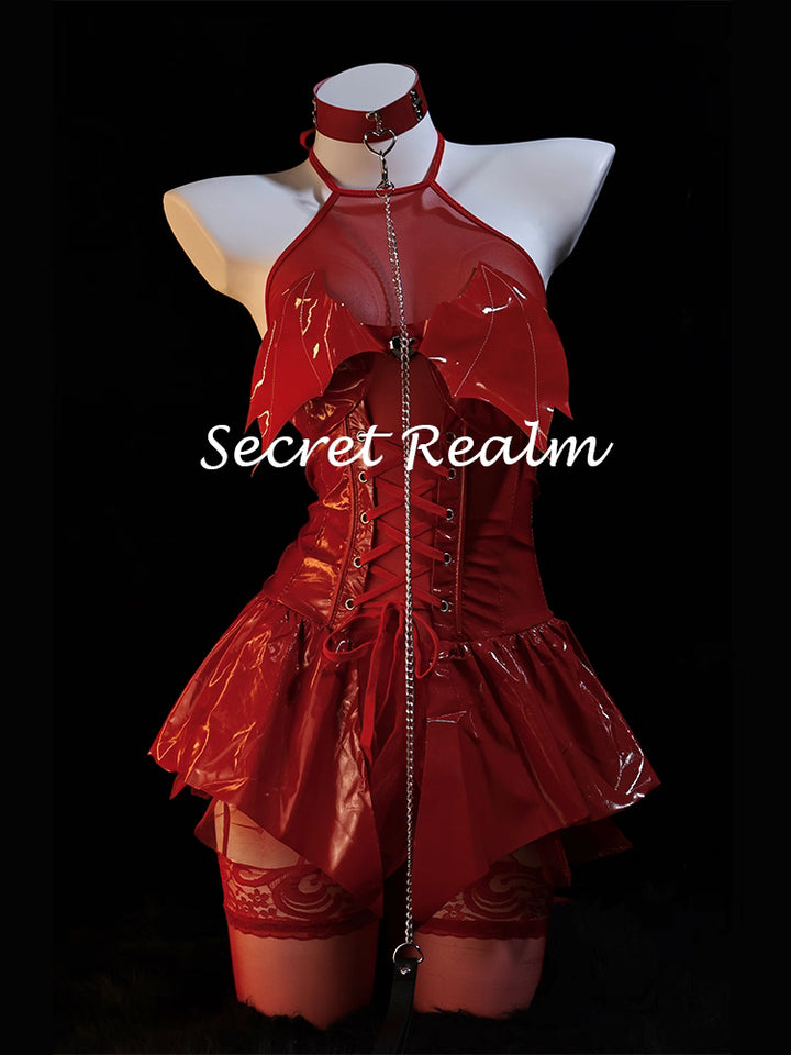 Sexy Little Devil Red Uniform Set