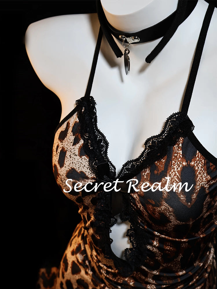 Sultry Leopard Print Lingerie Set