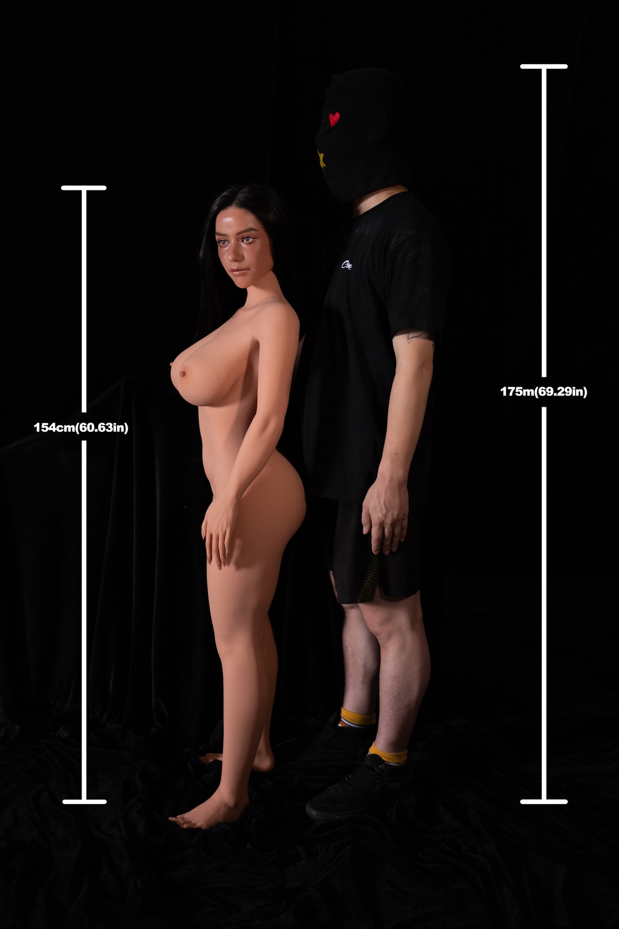 Poupée hybride Climax Doll 157 cm (5'1") bonnet C (corps en TPE + tête en silicone) 