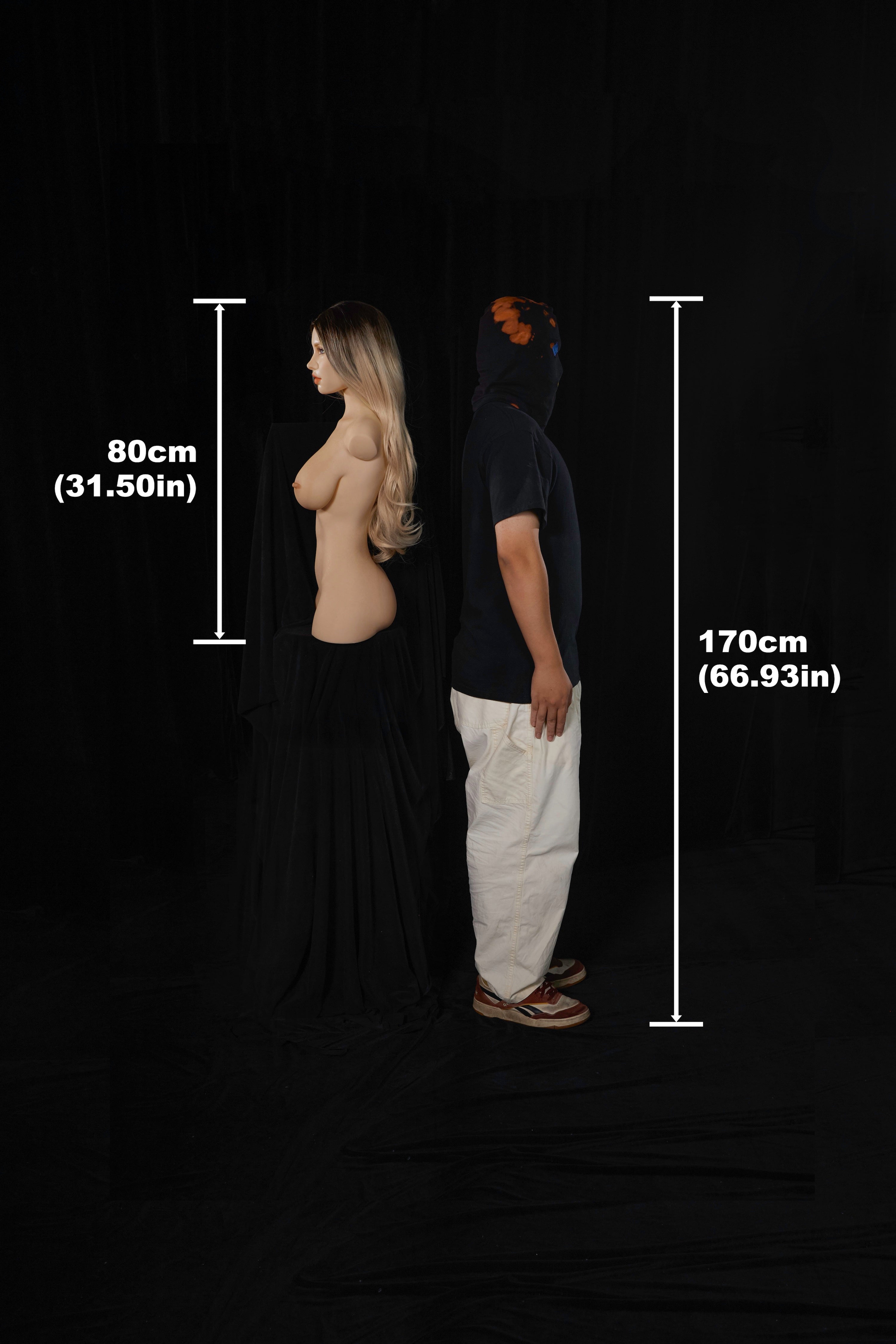 ULW 662# Miko - Poupée Climax 80cm/2'7" Poupée Torse Silicone Bonnets E