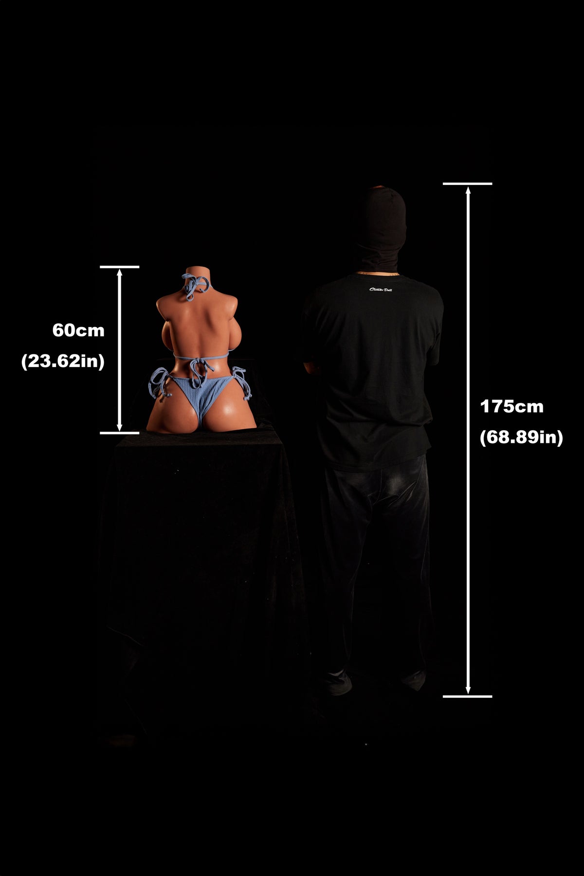 Poupée Climax 60cm/1'11" Torse en silicone bonnet G #664