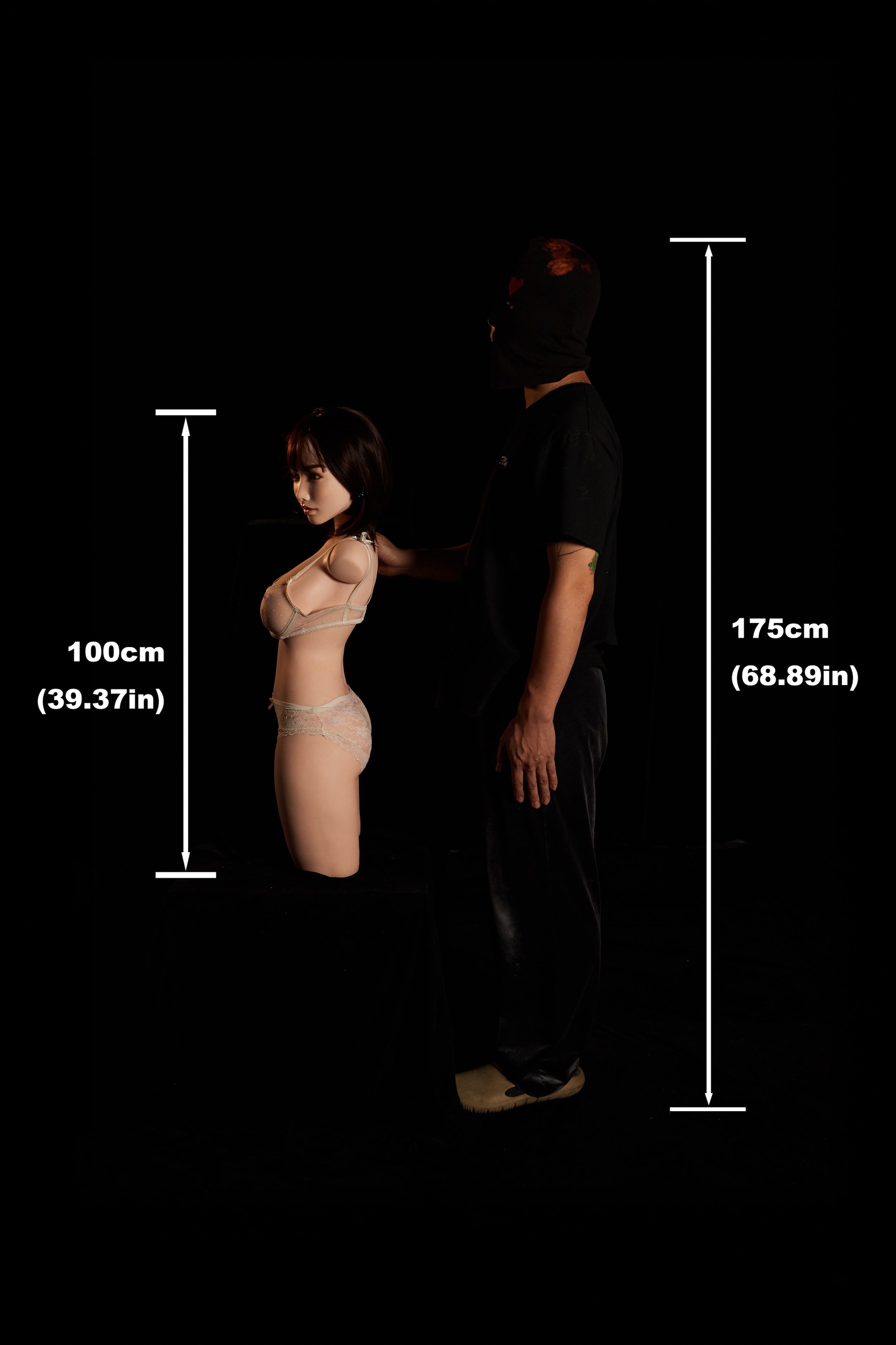 ULW 883# Fukada - Poupée Climax 100cm/3'3" Buste de poupée en silicone bonnet E