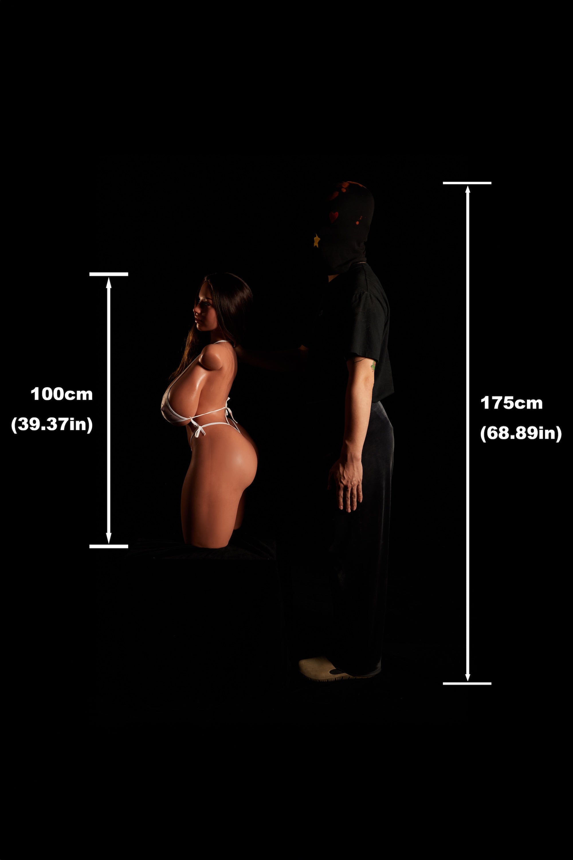 ULW 884# Hazel - Poupée Climax 100 cm/3'3" avec torse en silicone bonnet K