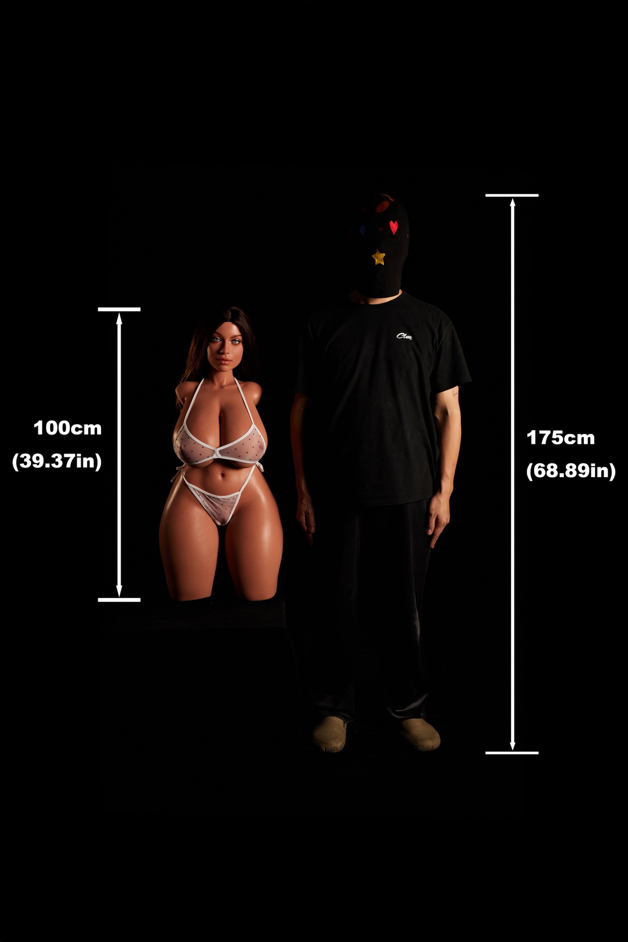 ULW 884# Hazel - Poupée Climax 100 cm/3'3" avec torse en silicone bonnet K