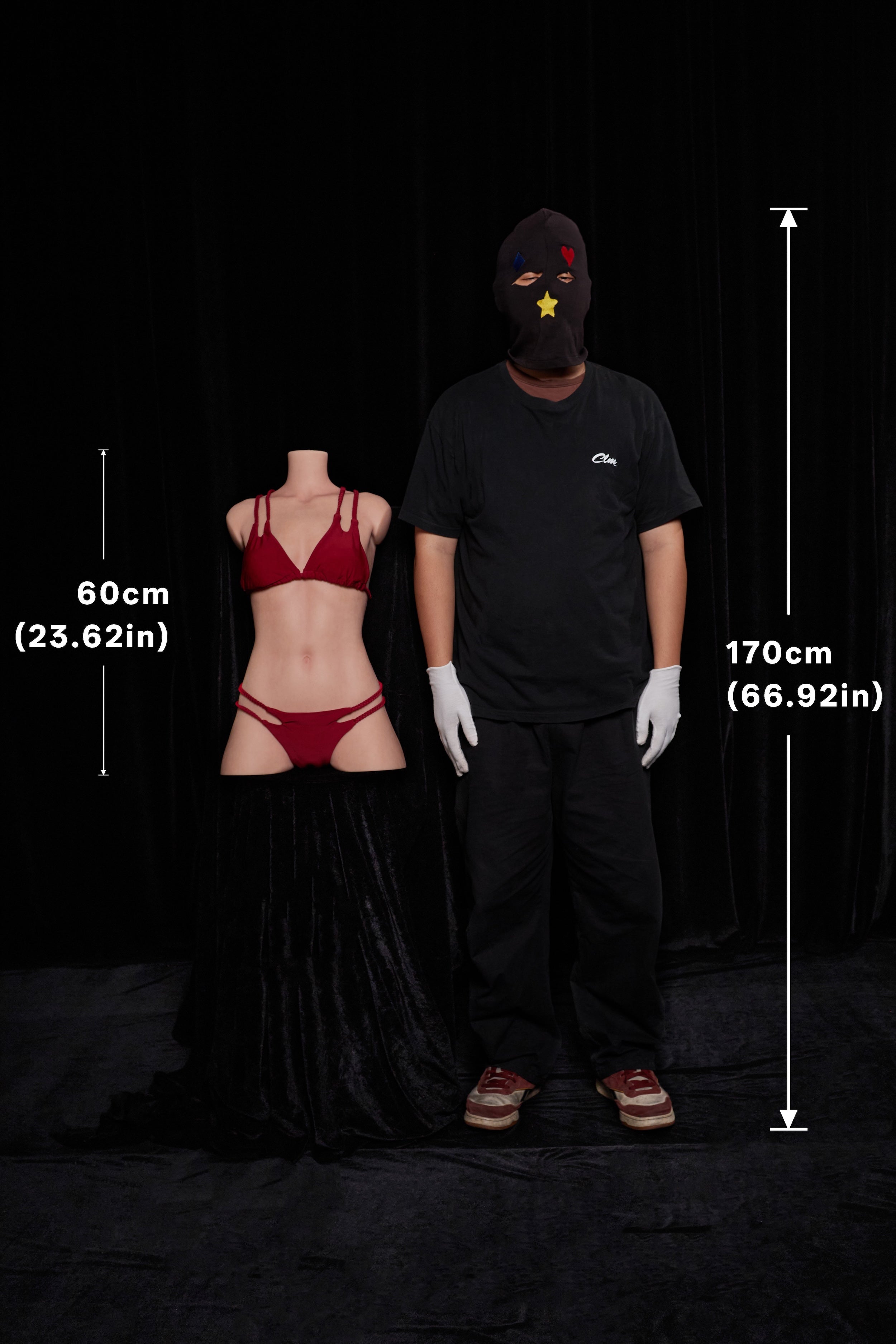 ULW 661# - Climax Doll 60cm/1'11" Torse en silicone Bonnet A