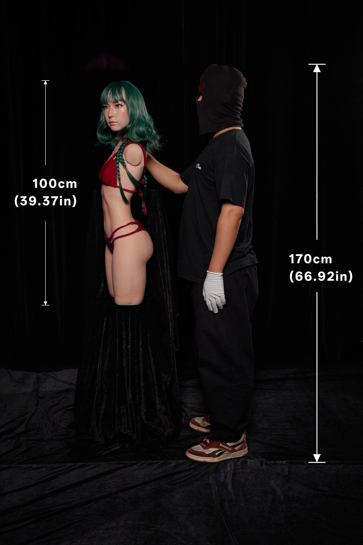 ULW 881# Mayu - Poupée en silicone Climax Doll 100cm/3'3" avec torse et bonnet A