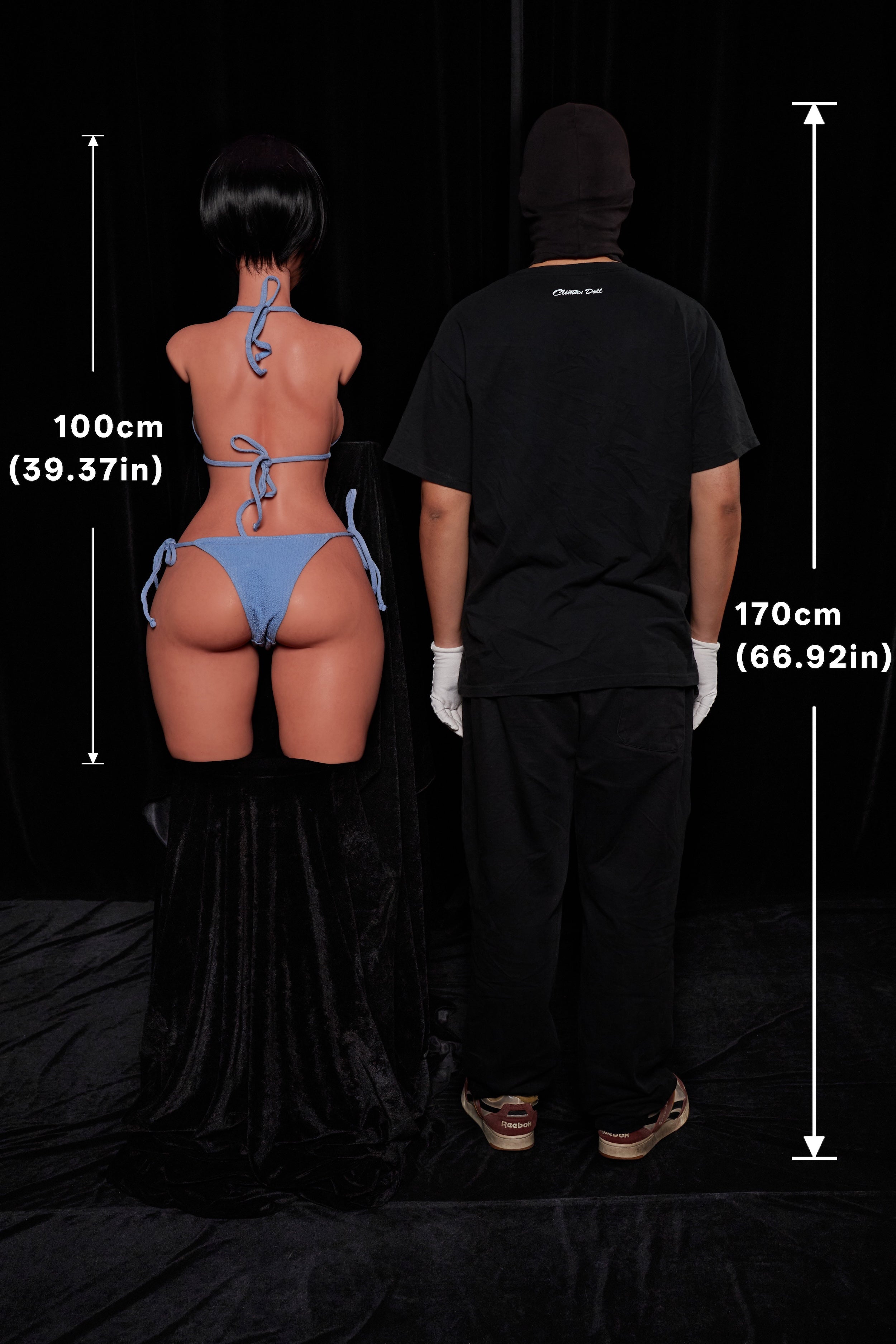 ULW 882# Livia - Poupée Climax 100cm/3'3" Torse en Silicone Bonnets E