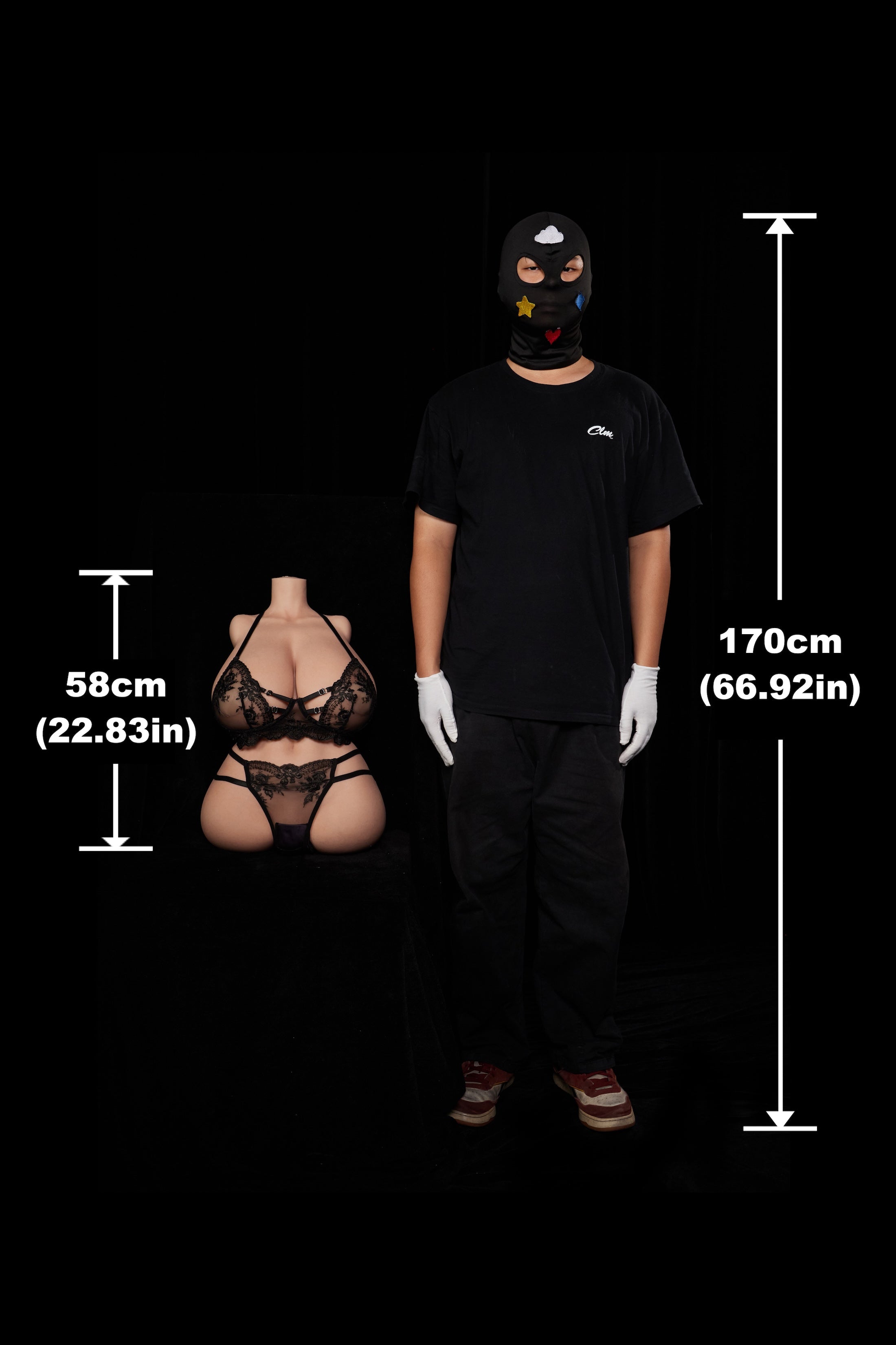 ULW 881# - Torse en silicone Climax Doll 80cm/2'7" Bonnet A