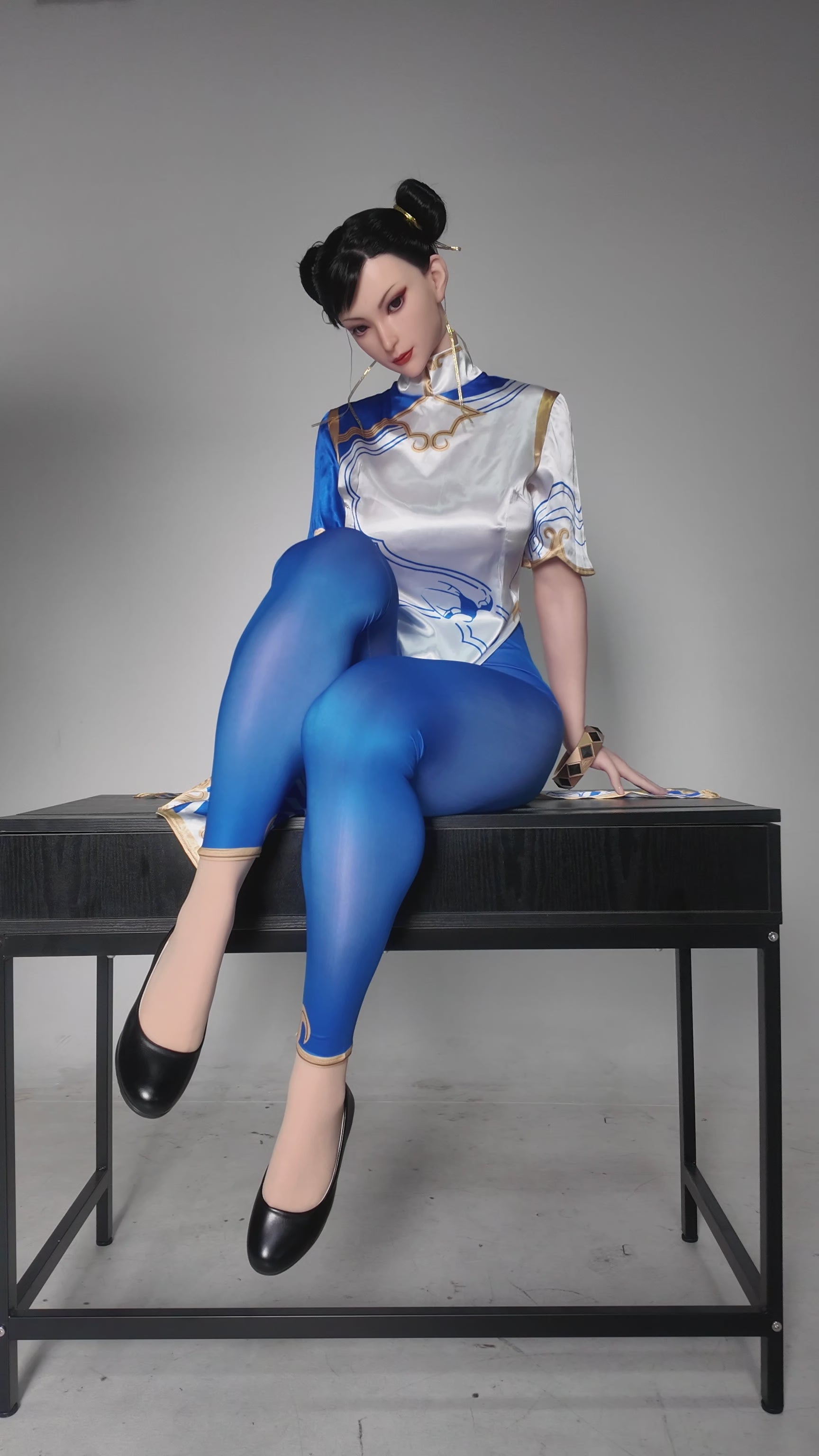 Load video: Game Lady ChunLi 169cm/5&#39;6&quot; F-Cup Silicone Doll