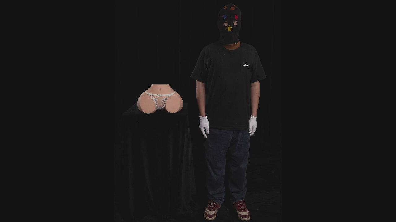 Load video: Climax Doll Butt Torso RS-6 Yellow